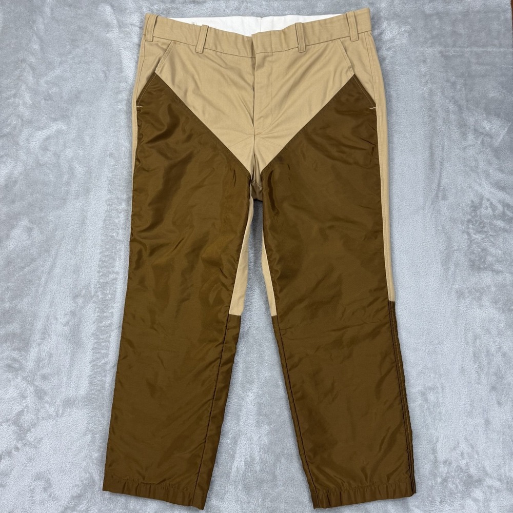 Vintage Duxbak‎ Pants Men's 42x29 Brush Guard Upland Hunting Nylon Trim Brown